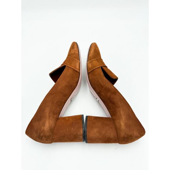 Prada Ornament-Embellished Suede Loafer Pump 37 w/ box and dustbag - Picture 10 of 11